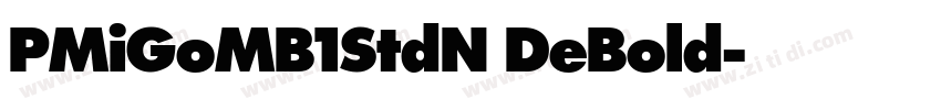PMiGoMB1StdN DeBold字体转换